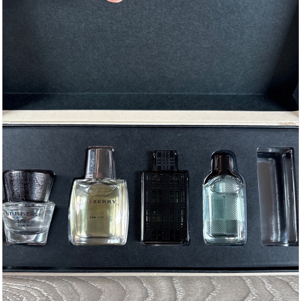 Burberry Fragrances for Men 4 Piece Miniature Gift Set Touch Brit Rhythm Classic